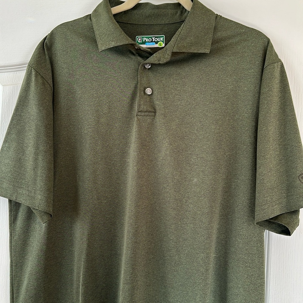 Golf Shirt (L) Lawn Green Color